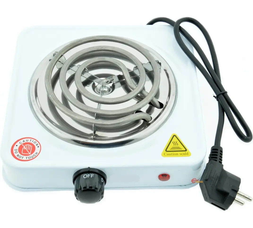 Single Burner Electric Hot Plate Stove – Portable Compact Cooker for Home, Office & Travel | Fast Heating & Easy to Clean (Random Color)