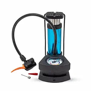 Foot & Hand Air Pump with Pressure Gauge | Fast Portable Inflator for Car, Bike, Cycle Tires, Balls & Inflatables