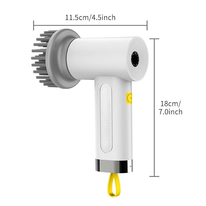 Electric Cleaning Brush with Multiple Attachments | 360° Rotating Power Scrubber for Bathroom, Kitchen, and Home Cleaning