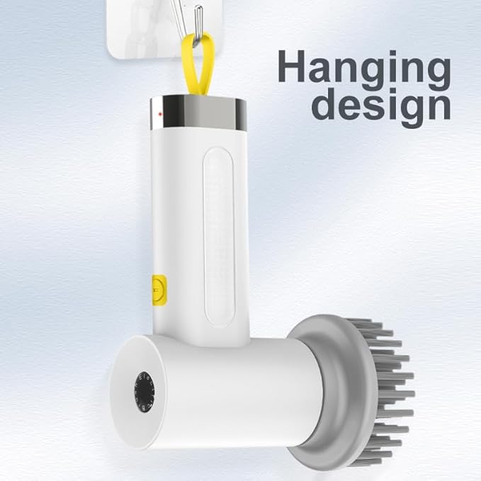 Electric Cleaning Brush with Multiple Attachments | 360° Rotating Power Scrubber for Bathroom, Kitchen, and Home Cleaning