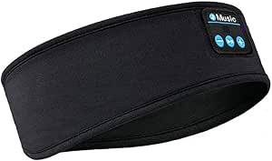 Wireless Bluetooth Music Headband with Built-In Headphones | Sports, Running, Gym & Sleep Headband – Hands-Free, Comfortable & Rechargeable