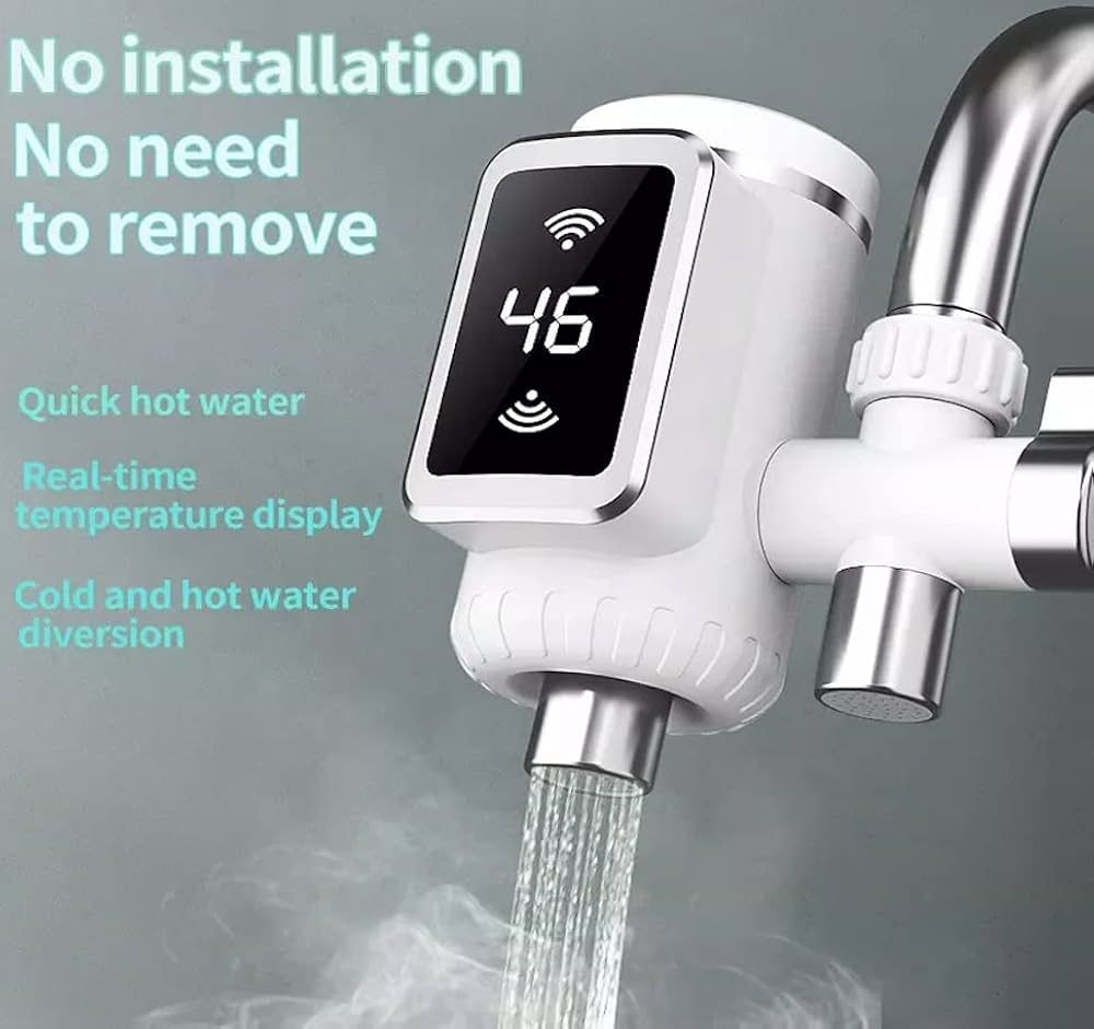 3000W Instant Electric Water Heater Faucet – Fast Heating Tap with Free Installation | Hot & Cold Water Mixer for Home & Kitchen