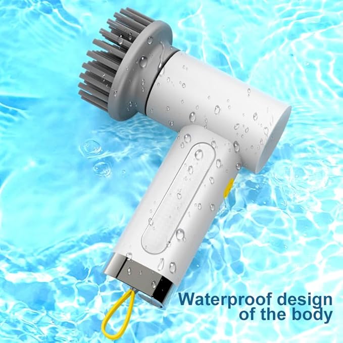 Electric Cleaning Brush with Multiple Attachments | 360° Rotating Power Scrubber for Bathroom, Kitchen, and Home Cleaning