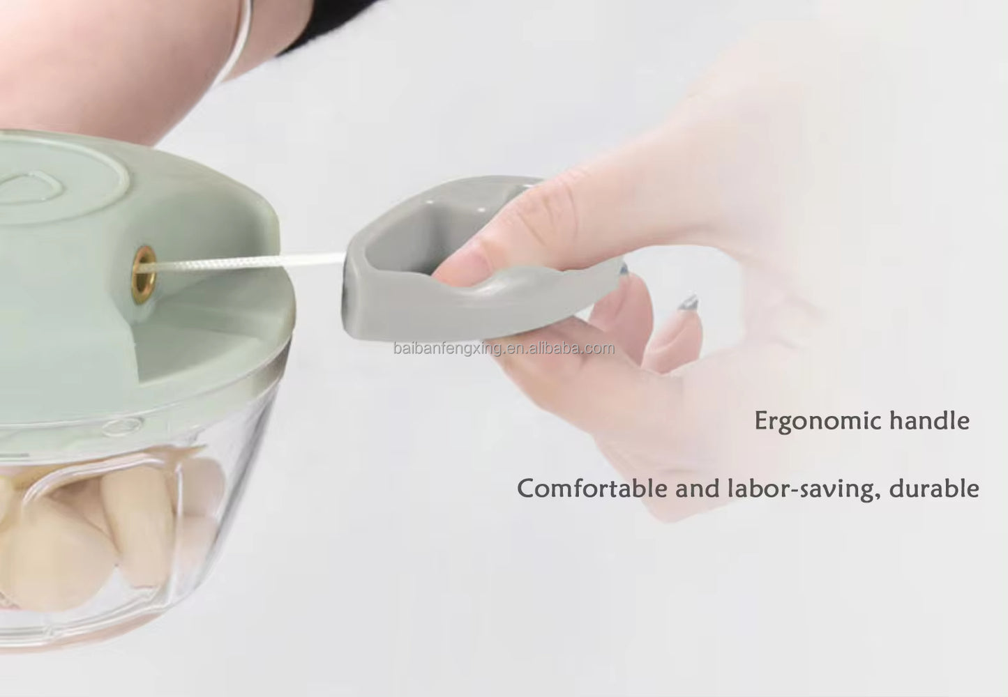 Hand Pulled Multipurpose Chopper & Cutter | Manual Rope Chopper for Vegetables, Fruits & Meat | Fast Food Processor (Random Color)