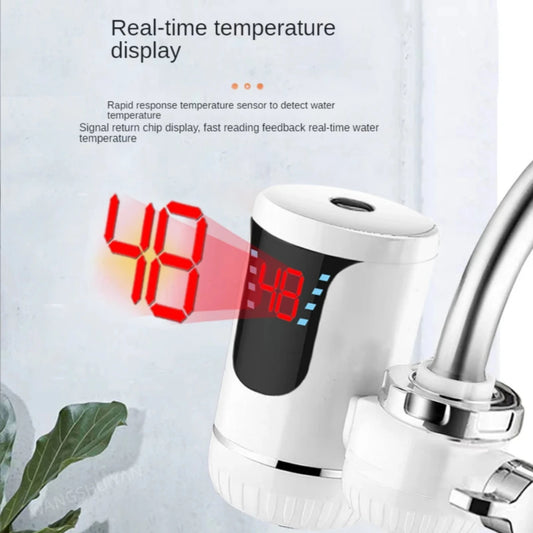 3000W Electric Water Heater Tap | Instant Hot Water Faucet – Tankless Instant Heating Tap for Kitchen & Bathroom (Random Color)