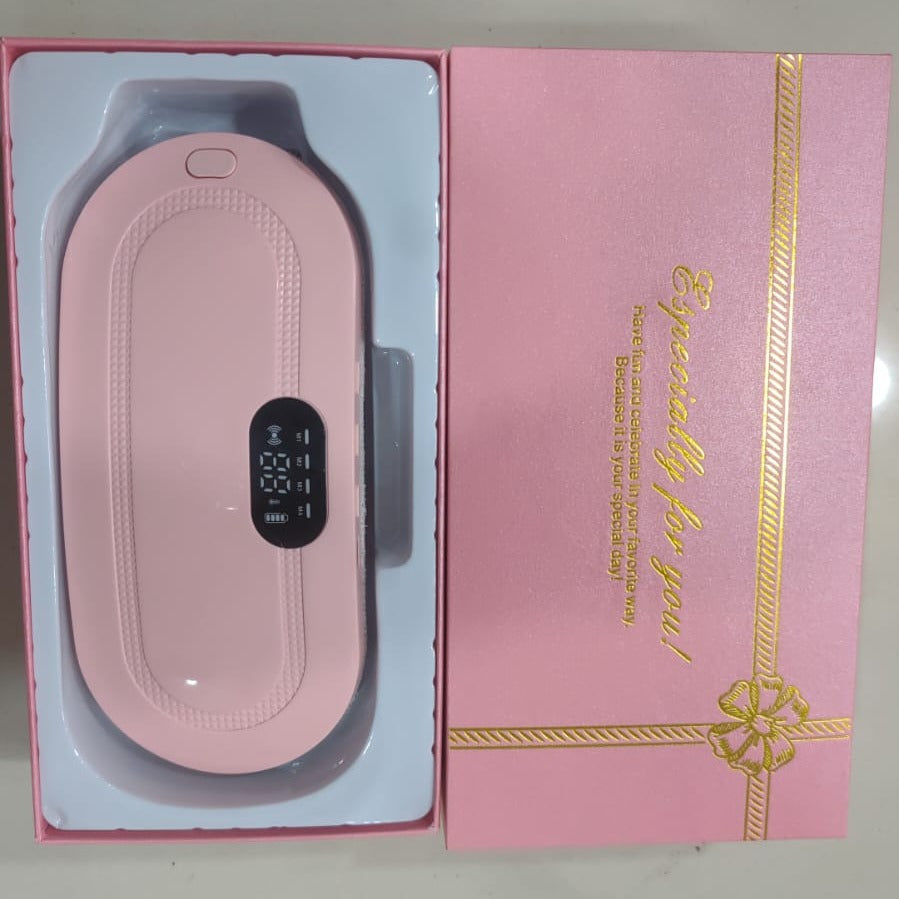 Cramp Relief Belt – Portable Menstrual Heating Pad | 3 Heat Levels & 4 Massage Modes | Electric Heating Belt for Period Pain Relief for Women & Girls