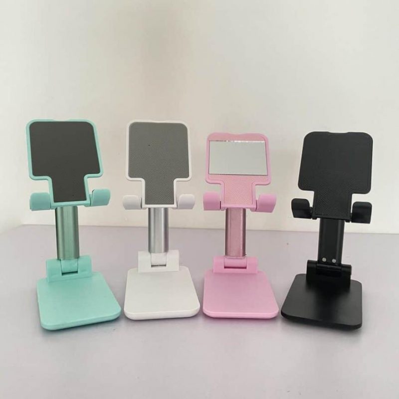 Foldable Portable Mobile Stand | Adjustable Mobile Holder for Desk & Table | Compatible with All Smartphones – Random Color