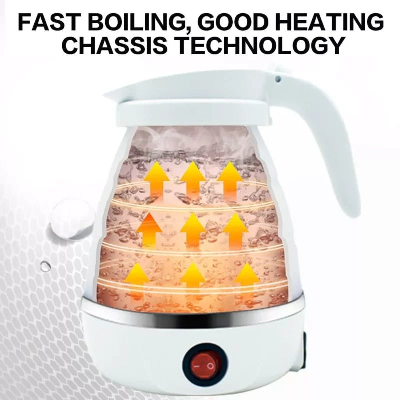 Foldable Vacuum Flask | Portable Thermos Bottle for Hot & Cold Drinks | Leak-Proof, Stainless Steel, Travel-Friendly Water Bottle