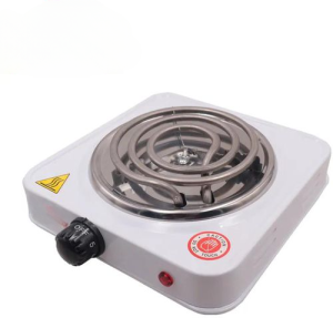 Single Burner Electric Hot Plate Stove – Portable Compact Cooker for Home, Office & Travel | Fast Heating & Easy to Clean (Random Color)