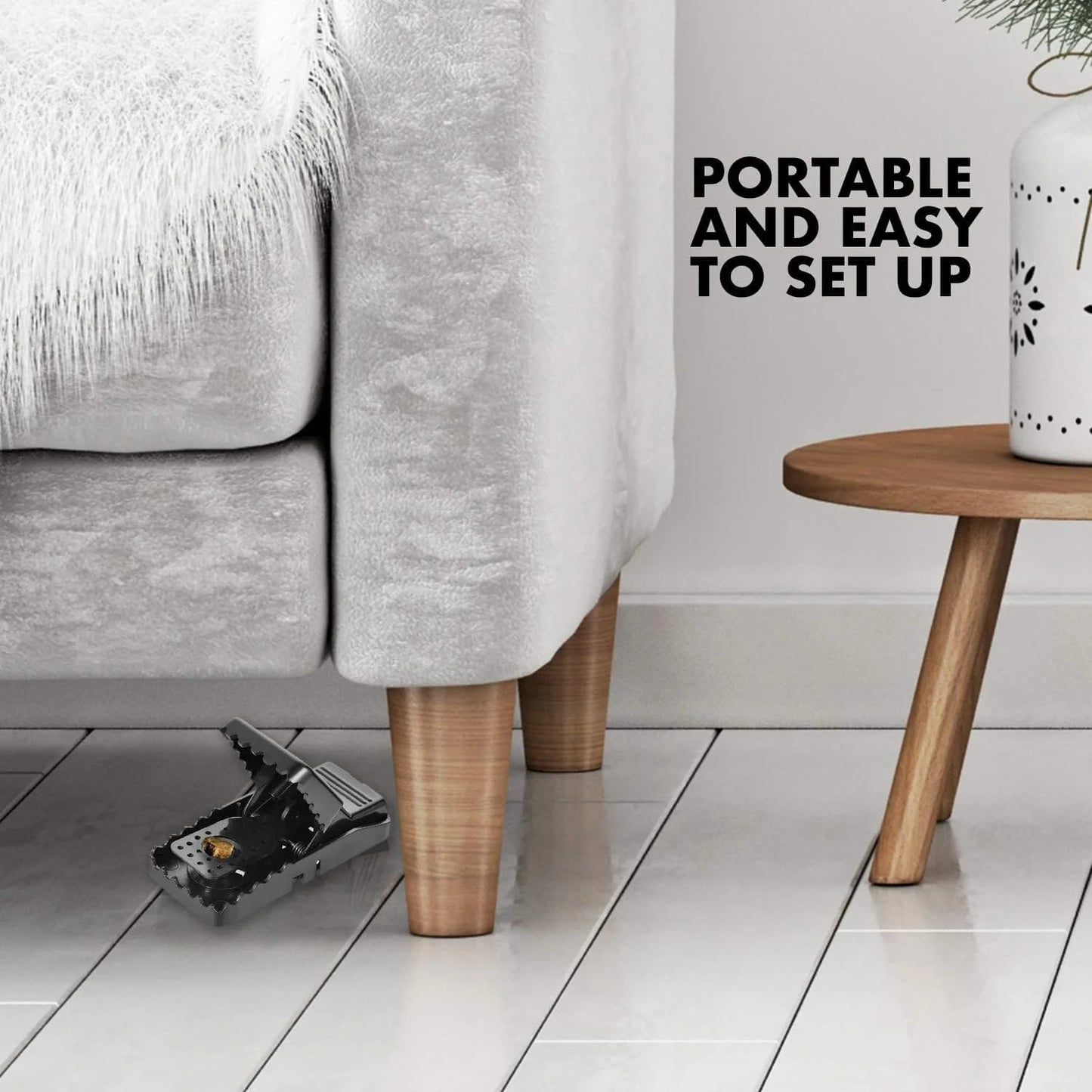 Heavy Duty Plastic Mouse Trap – Reusable Mouse Catcher | Best Quality Rodent Control Trap for Home, Kitchen & Office – Easy, Safe & Effective (Pack of 1)