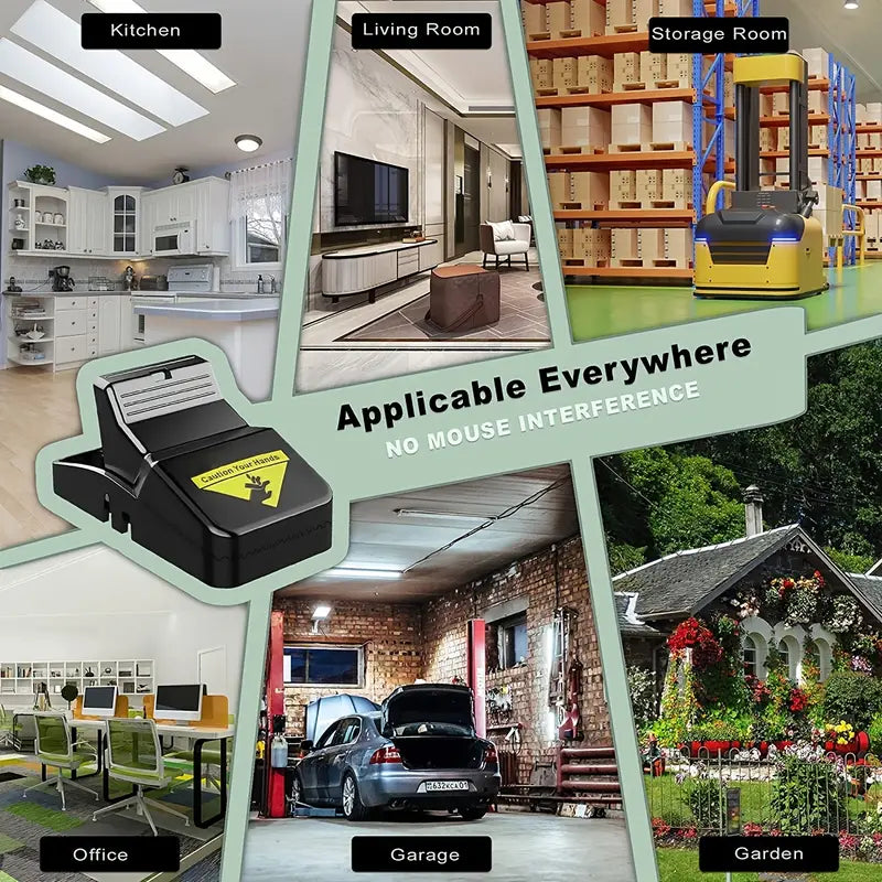 Heavy Duty Plastic Mouse Trap – Reusable Mouse Catcher | Best Quality Rodent Control Trap for Home, Kitchen & Office – Easy, Safe & Effective (Pack of 1)