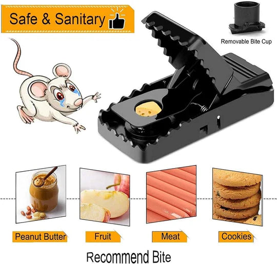 Heavy Duty Plastic Mouse Trap – Reusable Mouse Catcher | Best Quality Rodent Control Trap for Home, Kitchen & Office – Easy, Safe & Effective (Pack of 1)
